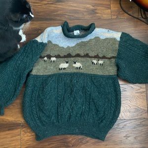 Scenic Sweater with adorable sheep